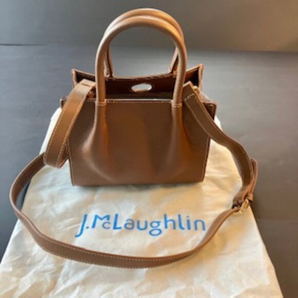 NWT J. McLaughlin Canyon Crossbody, Light Brown w/dust bag - Picture 3 of 8